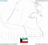 Kuwait Outline Flag Illustration Map Royalty Clipart Vector Lal Perera Regarding Notes sketch template
