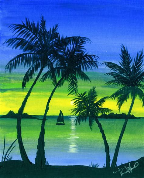 tropical scenery paintings