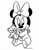 Minnie Baby Mouse Coloring Mickey Pages Printable Drawing Disney Mini Babies Friends Colouring Characters Para Clubhouse Cartoon Color Sheets Dessin sketch template