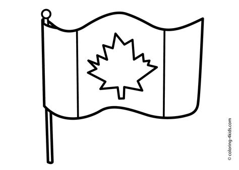 canada day flag coloring pages  kids flag coloring pages coloring