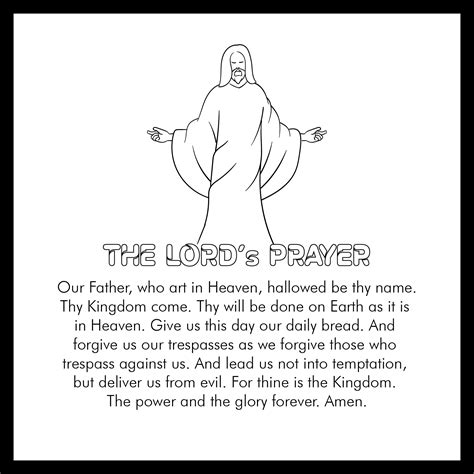 lords prayer printable