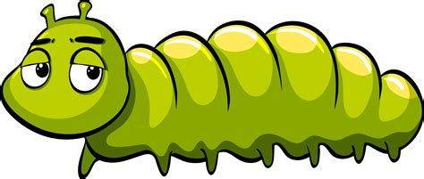 royalty  caterpillar illustration green cartoon caterpillar png