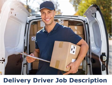 delivery driver job description