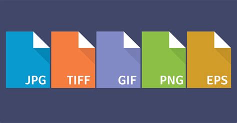 whats  difference   jpeg  png gif tiff  eps