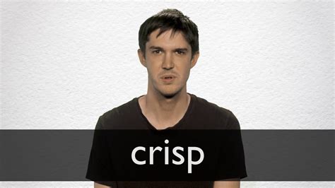 pronounce crisp  british english youtube