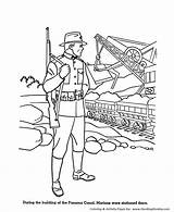 Coloring Pages Forces Armed Canal Marine Military Army Corps Panama Marines Logo Corp Kids Sheets Print Usa Holiday Drawings Colouring sketch template