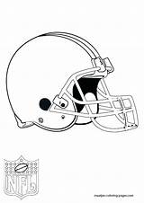Coloring Browns Cleveland Pages Nfl Print Logo Getcolorings sketch template