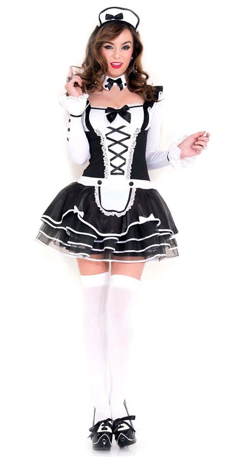 Women S Pretty Proper French Maid Costume N10884