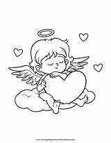 Cupid Engel Schutzengel Ausmalen Zum Primarygames Angeli Ebook Malvorlage Märchen Pergament Basteln Ausmalbild Tuttodisegni Wolke sketch template