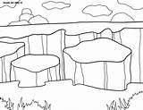 Coloring National Canyonlands Park Pages Parks Alley Doodle sketch template