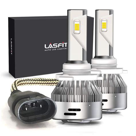 lasfit  hb led headlight bulbs high beam  cool white led conversion kit lm