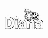 Diana Imprimir Español sketch template