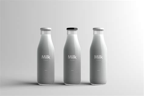 milk bottle packaging mock   behance