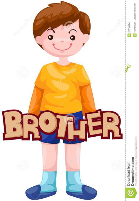 letter of brother stock vector image of education comic 25530184