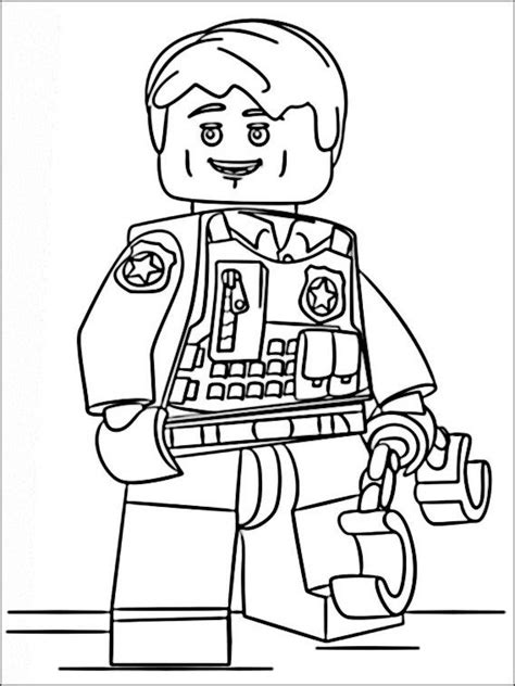 lego police coloring pages  coloring pages  kids pinterest