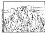Civil Coloring War Siege Pages Large sketch template