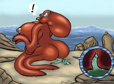 rule 34 anthro big breasts breasts cephalopod female huge breasts