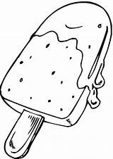 Ice Cream Coloring Pages Easy Summer Print Cute sketch template