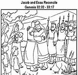 Esau Jacob sketch template