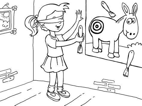 pin tail  donkey coloring page  coloring pages  coloring coloring pages