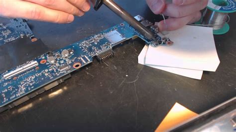 hp elitebook p laptop power jack repair broken socket