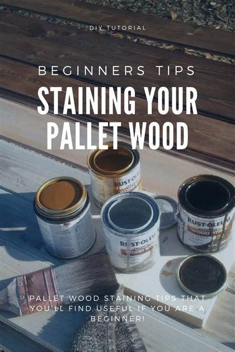 staining  pallet wood      wonders   pallet