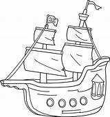 Bateau Pirates Transport Coloriages Lineart Sweetclipart Webstockreview Pinpng Insertion sketch template