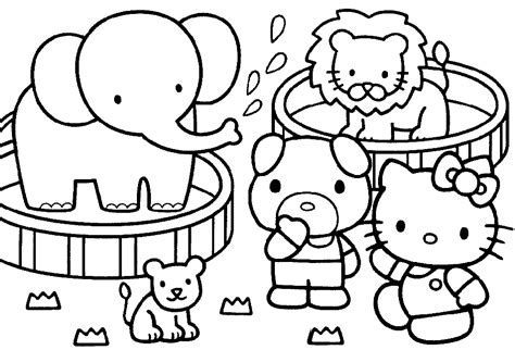 kitty colouring fantasy coloring pages