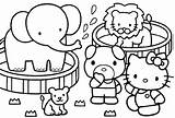 Kitty Hello Coloring Friends Pages Printable Para Colorear Colouring Color Kids Dibujos sketch template