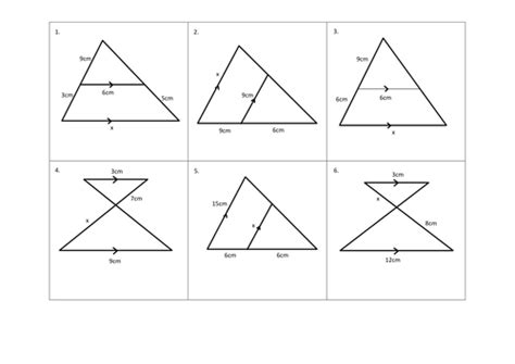 Similar Triangles Matching Task Teaching Resources