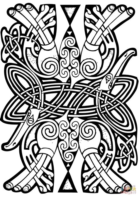 printable celtic coloring pages printable templates