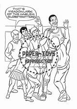 Harlem Globetrotters Sampler sketch template