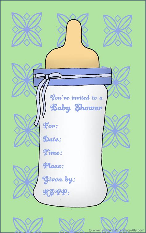 printable baby shower invitations  high quality resolution