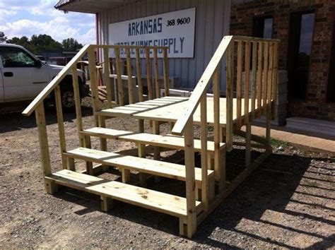 mobile home steps decks bestofhouse    trailer