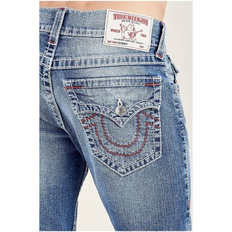 true religion jeans true religion mens skinny big t red stitch