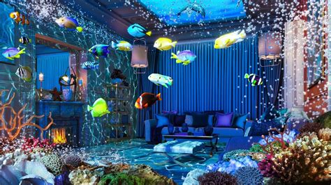 beautiful underwater room  underwater sounds  sleeping relaxing youtube