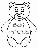 Coloring Pages Friend Print sketch template