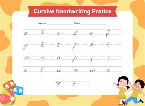 cursive writing  printable cursive handwriting worksheets