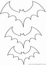 Pages Coloring Halloween Bats Printable Pasta Escolha sketch template