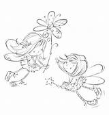 Stamps Fedotova Digi Fairies Colouring Sketches Leading Designlooter sketch template