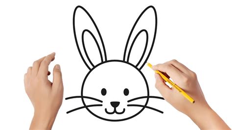 draw  rabbit bunny face easy drawings youtube