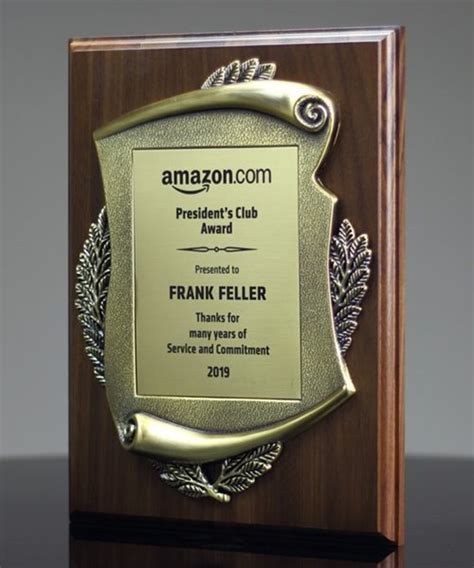picture  service recognition award plaque