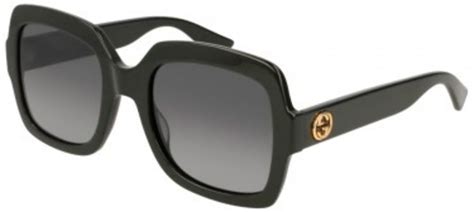 gucci black polarized grey gradient women s sunglasses gg0036s 011