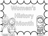 Coloring Pages Women History Month Famous Text Womens Informational sketch template