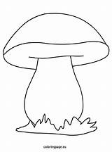 Mushroom Templates Coloring Coloringpage Eu Printable sketch template