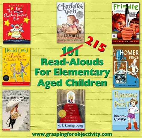 read aloud books  elementary aged children grasping
