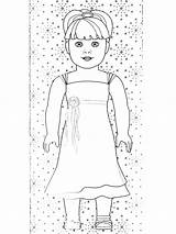 American Doll Printable Coloring Girl Pages Getcolorings Colori Sheets Print sketch template