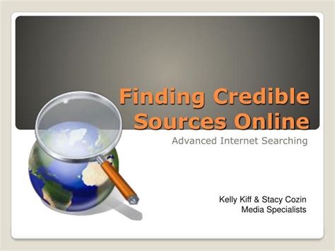finding credible sources  powerpoint