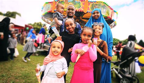muslims enjoy eid festivities islam faith