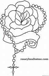 Rosary Bead Chapelet Rosario Gods Forgive Tattoocanyon sketch template